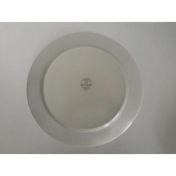 ARCOPAL France Serving Plate and Bowl Table Charm Diana Pattern Pink Iris - Picture 4 of 8